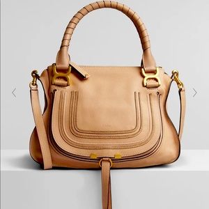 Chloe Marcie Handbag Medium Tan